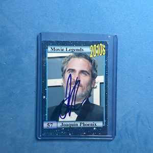 Carte à collectionner « Movie Legends » signée Joaquin Phoenix avec COA
