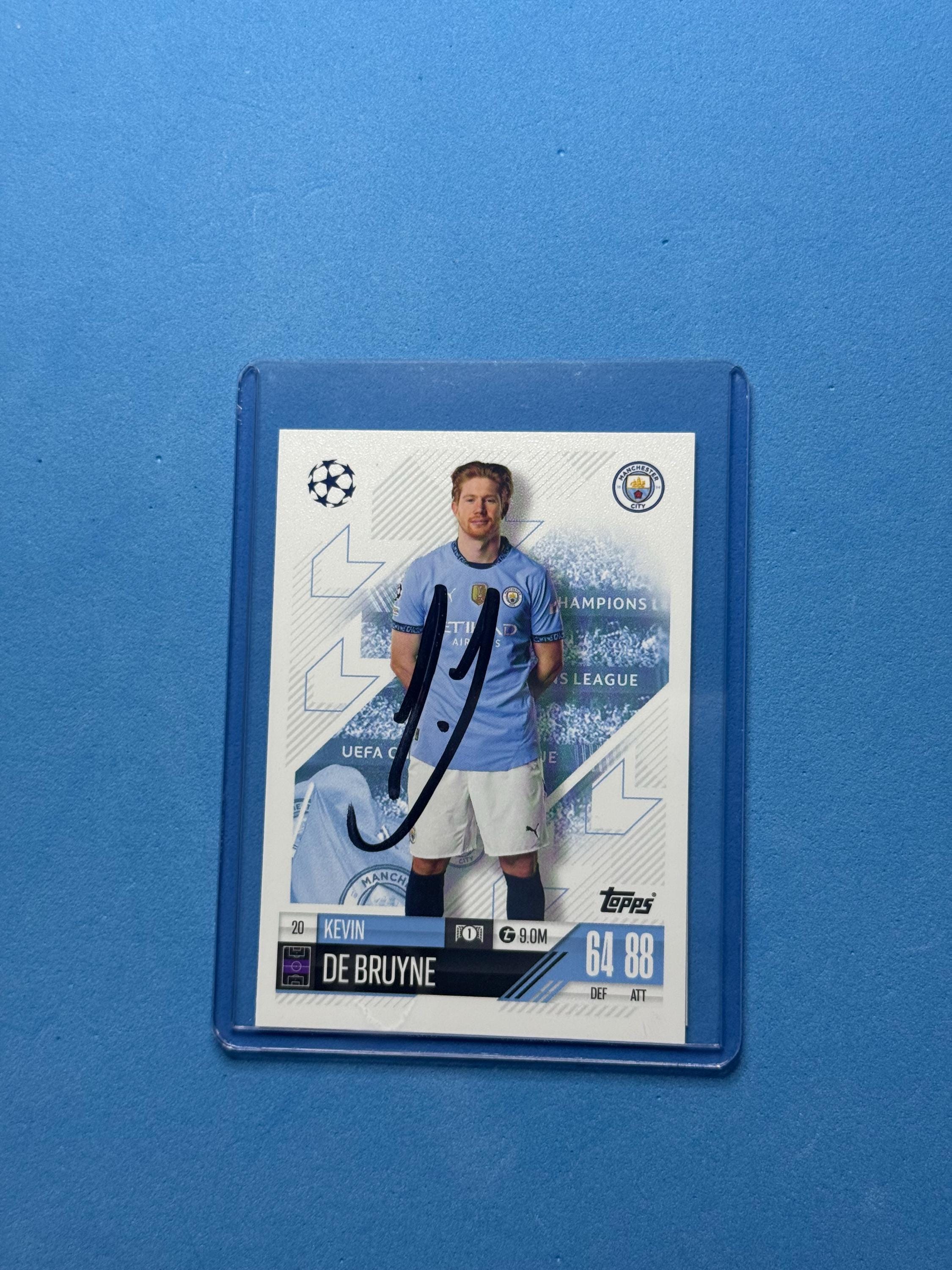 Kevin De Bruyne Signed Match Attax Card With COA - Etsy India