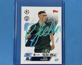 フィル・フォーデン直筆サインカード 新品同様。 - Etsy 日本