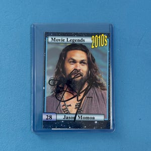 Jason Momoa signierte Sammelkarte 'Movie Legends' Sammelkarte mit COA