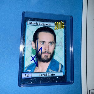 Jared Leto signierte Sammelkarte 'Movie Legends' Sammelkarte mit COA