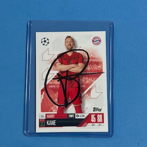 Harry Kane Signed Match Attax Card with COA
