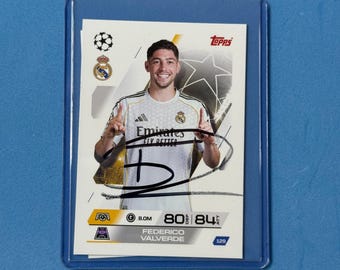 Federico Valverde Signed Match Attax Card With COA - Etsy
