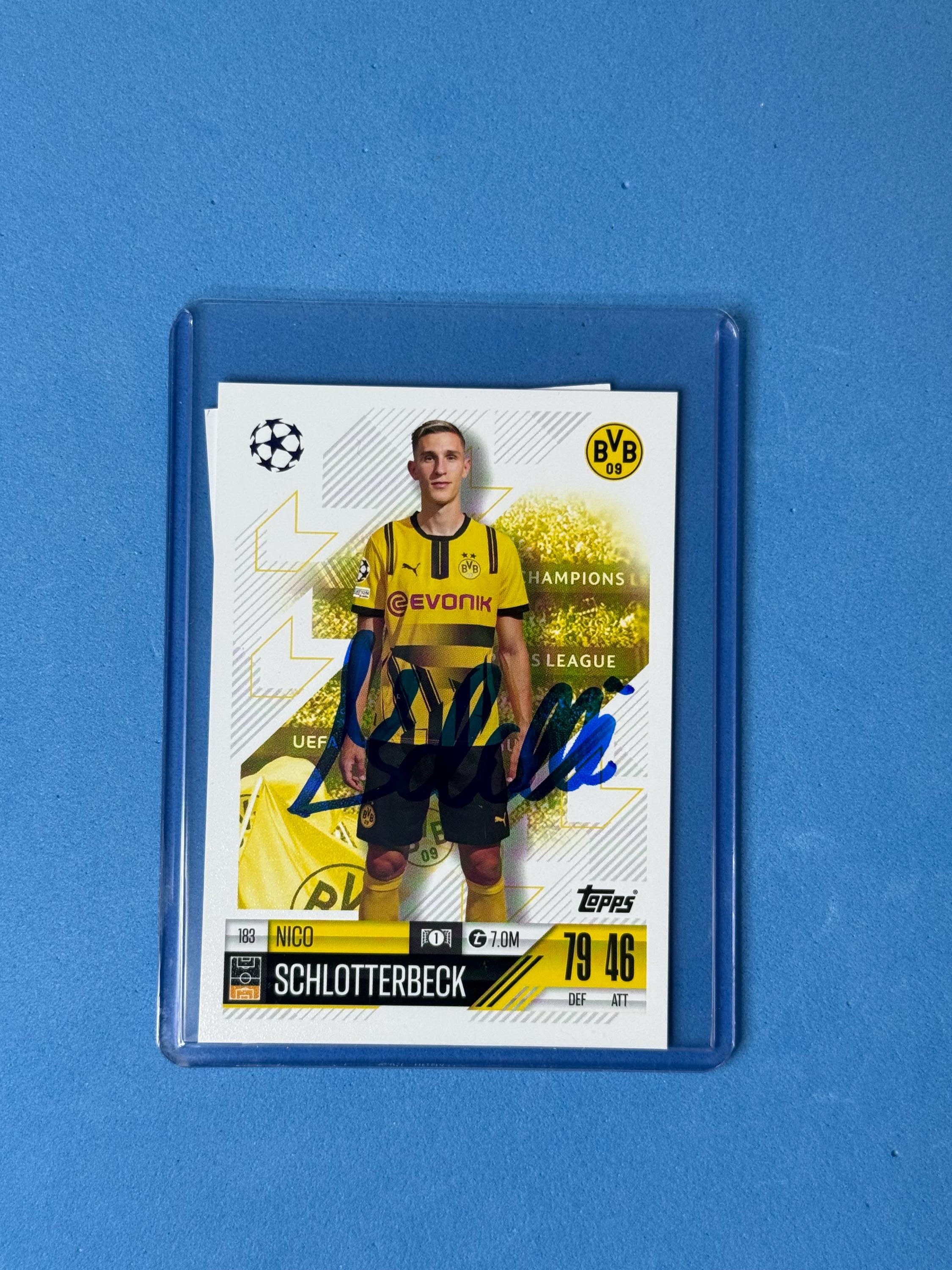 Nico Schlotterbeck Signed Match Attax Card With COA - Etsy