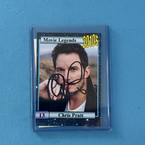 Chris Pratt signierte Sammelkarte 'Movie Legends' Sammelkarte mit COA