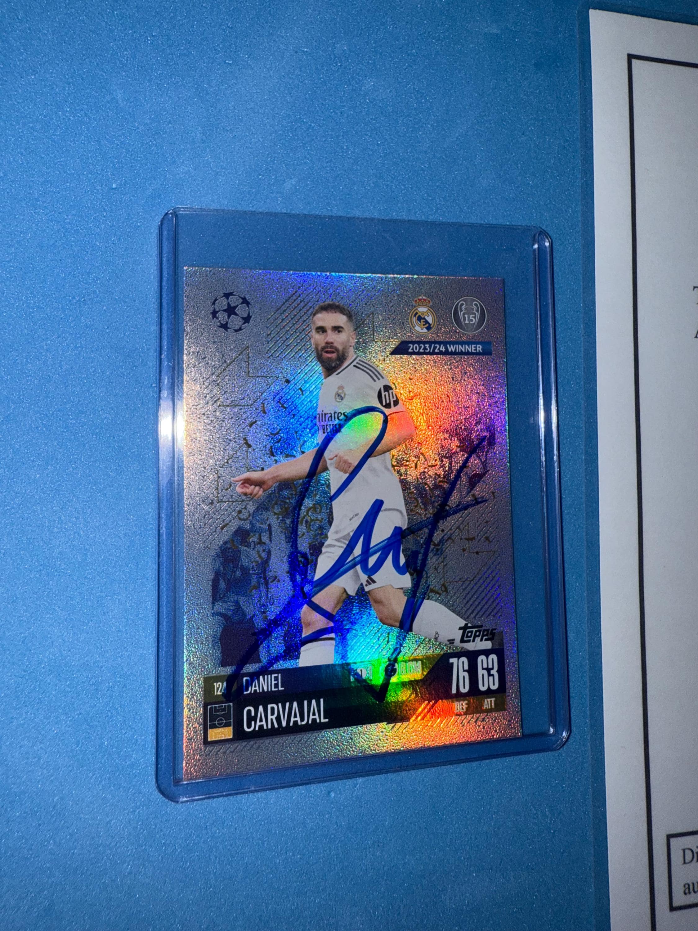 Daniel Carvajal Signed Match Attax Card With COA - Etsy India