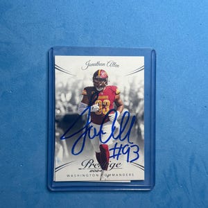 Johnaton Allen signierte Prestige Football Karte mit COA