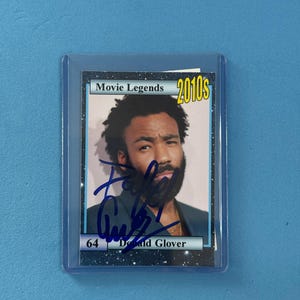 Donald Glover signierte Sammelkarte 'Movie Legends' Sammelkarte mit COA