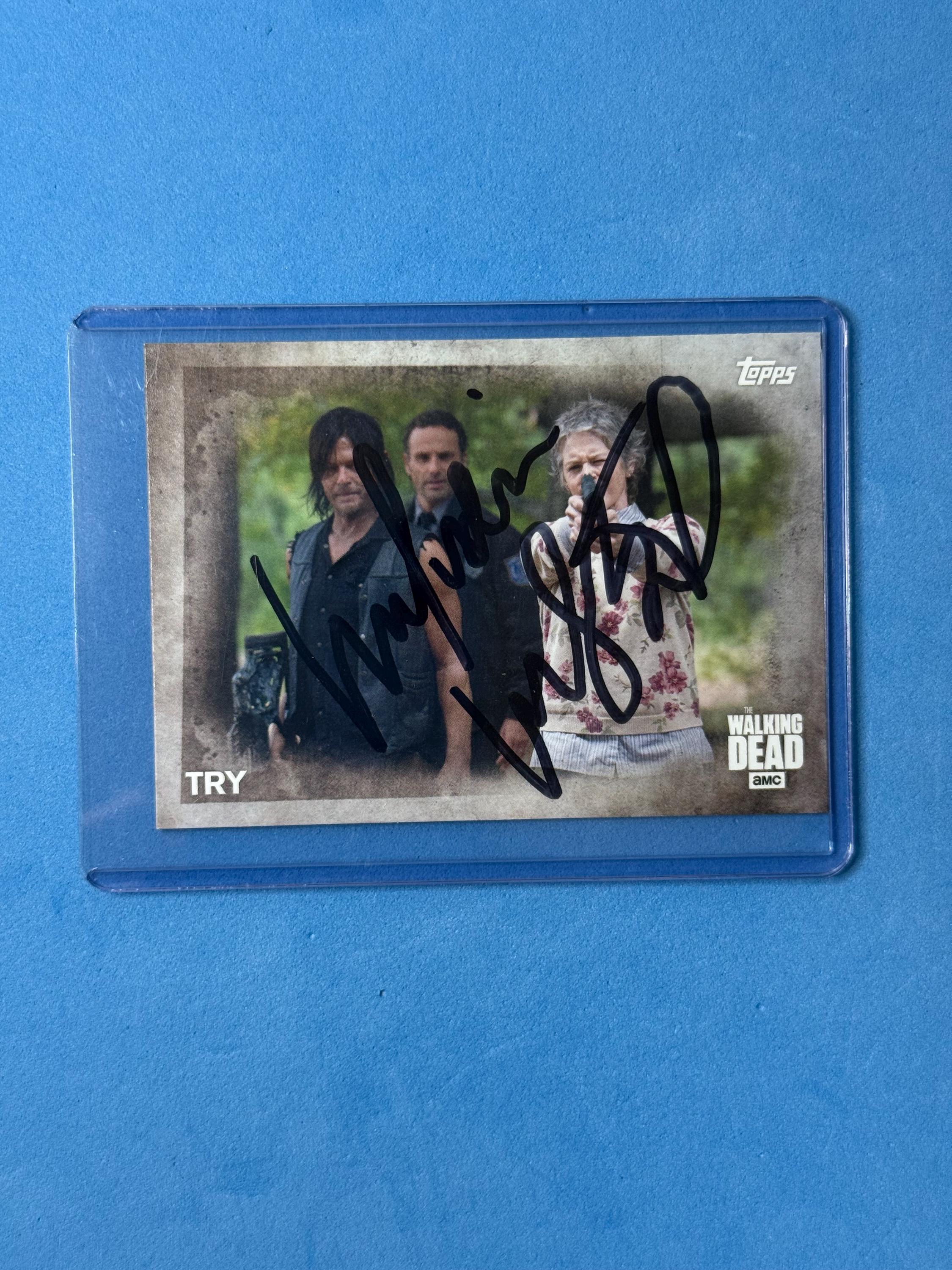 ウォーキング・デッド サイン入りカード ニーガン　エイブラハム Signed Twd - Etsy