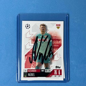Alexander Nobel signierte Match Attax Karte mit COA