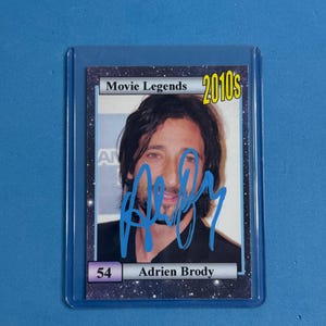 Adrien Brody Signed Collectible &#39;Movie Legends&#39; Trading Card with COA