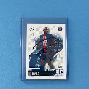 Danilo signierte Match Attax Karte mit COA