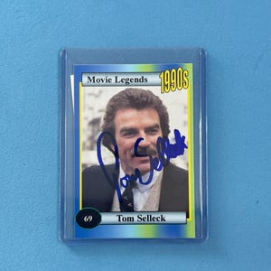Tom Selleck signierte Sammelkarte 'Movie Legends' Sammelkarte mit COA