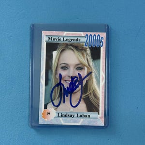 Lindsay Lohan signierte Sammelkarte 'Movie Legends' Sammelkarte mit COA