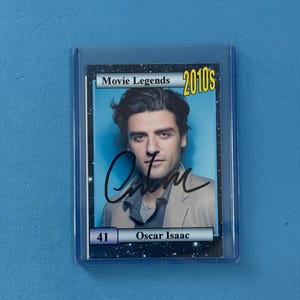 Oscar Isaac signierte Sammelkarte 'Movie Legends' Sammelkarte mit COA