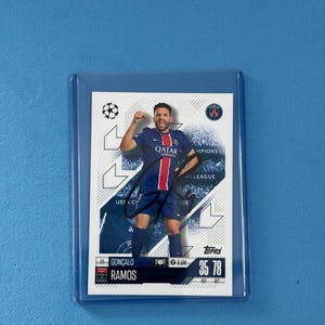 Goncalo Ramos signierte Match Attax Karte mit COA