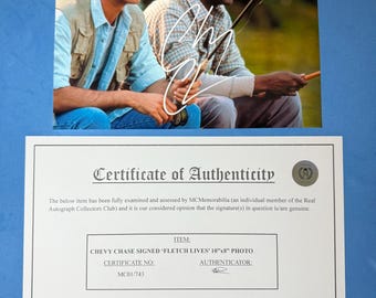 Chevy Chase Signed Fletch Lives 10"x8" Photo with COA