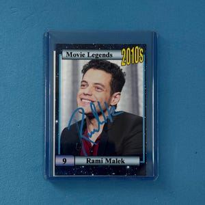 Rami Malek signierte Sammelkarte 'Movie Legends' Sammelkarte mit COA
