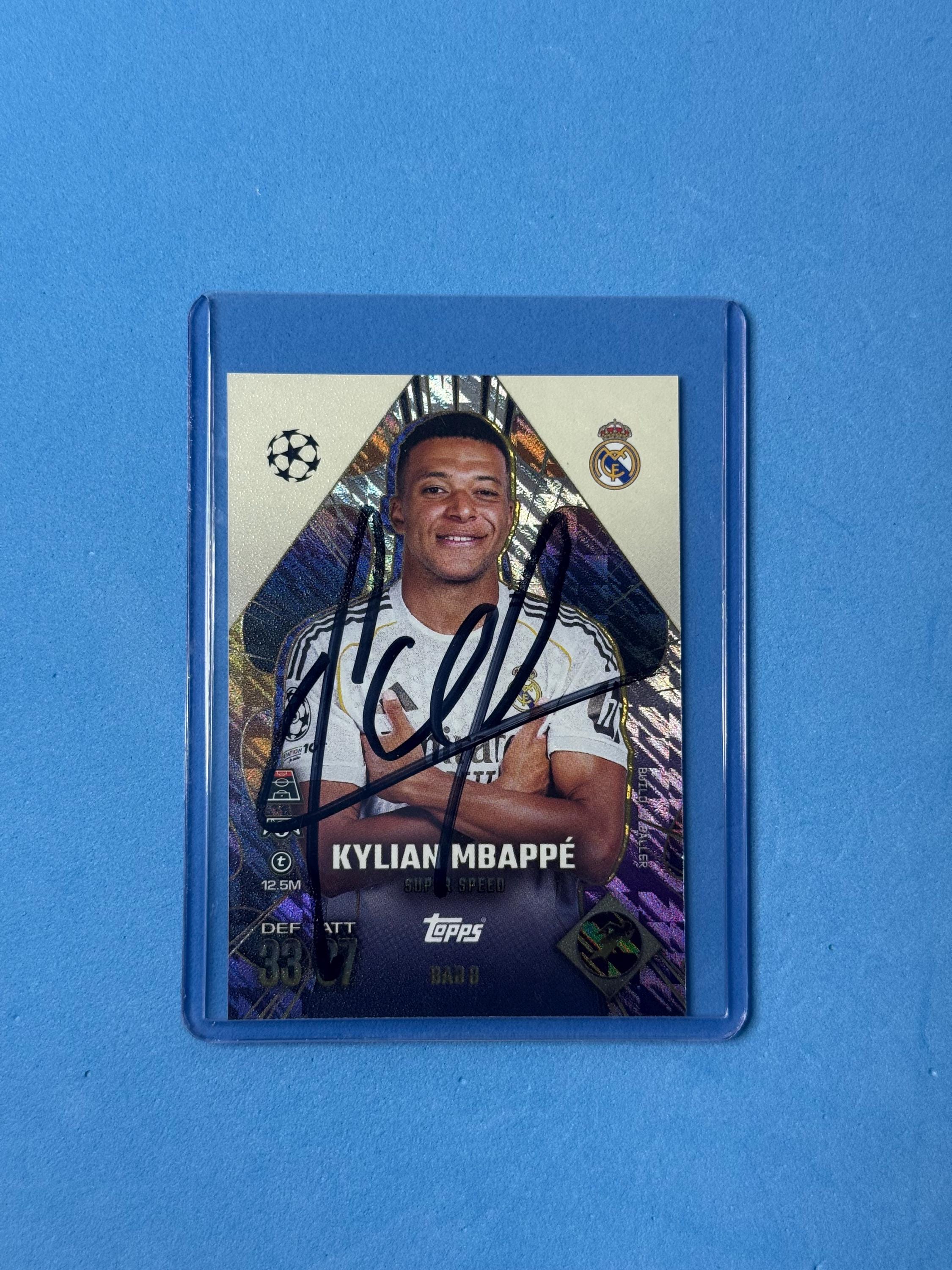 Kylian Mbappe Signed Card - Etsy