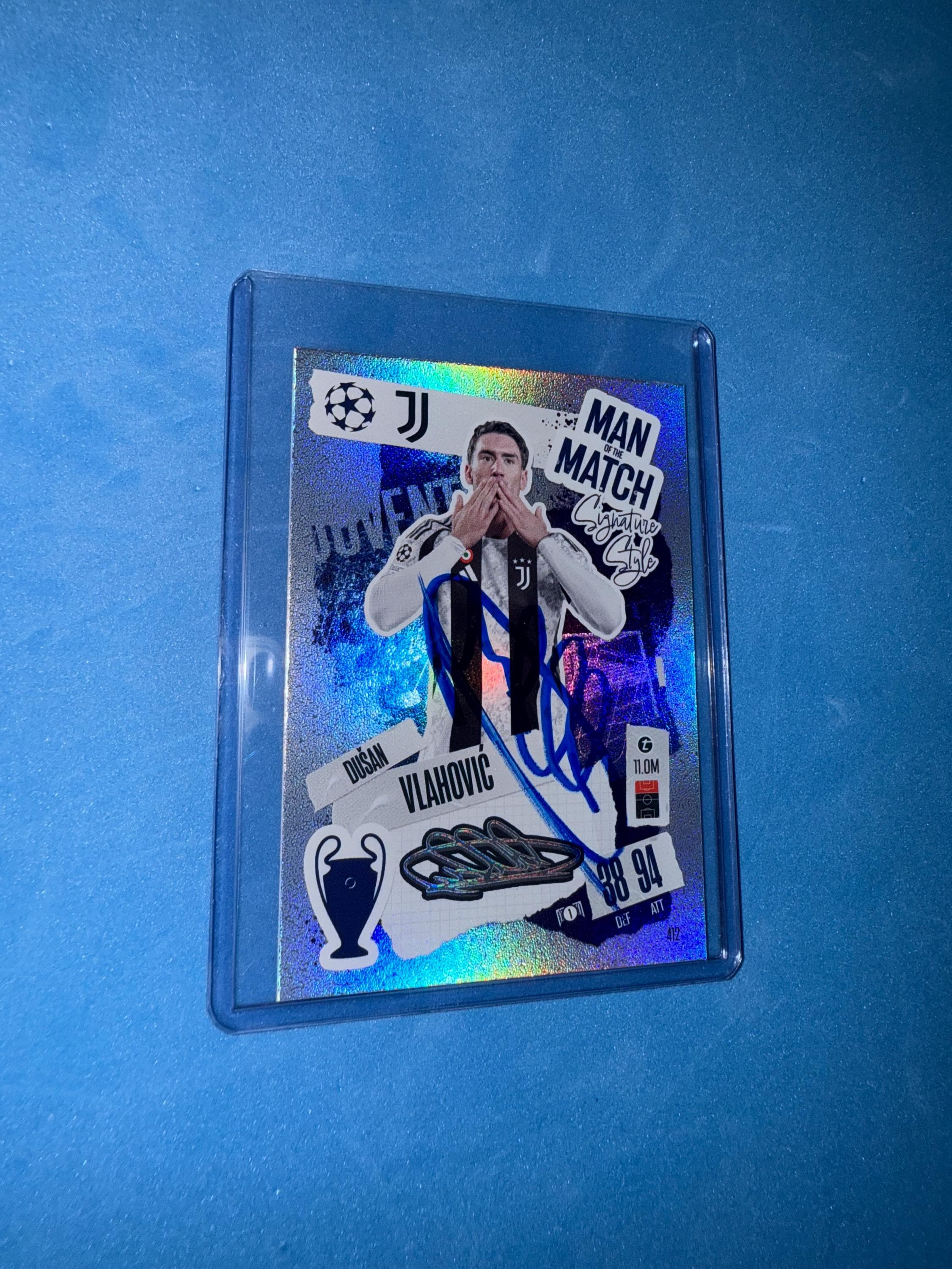 Dusan Vlahovic Signed Match Attax Card With COA - Etsy