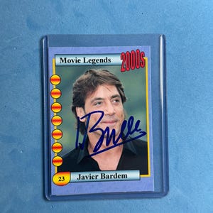Javier Bardem Signed Collectible &#39;Movie Legends&#39; Trading Card with COA