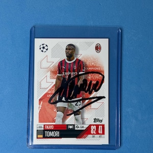 Fikayo Tomori signierte Match Attax Karte mit COA