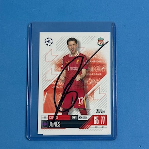 Curtis Jones Signed Match Attax Card with COA