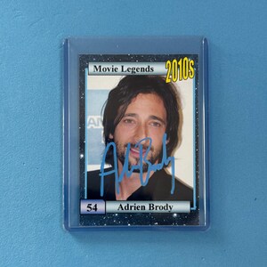 Adrien Brody signierte Sammelkarte 'Movie Legends' Sammelkarte mit COA