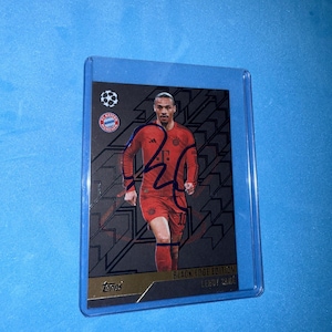 Leroy Sane signierte Match Attax Karte mit COA