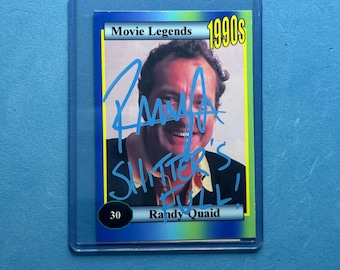Randy Quaid Signed Collectible 'movie Legends' Trading Card With