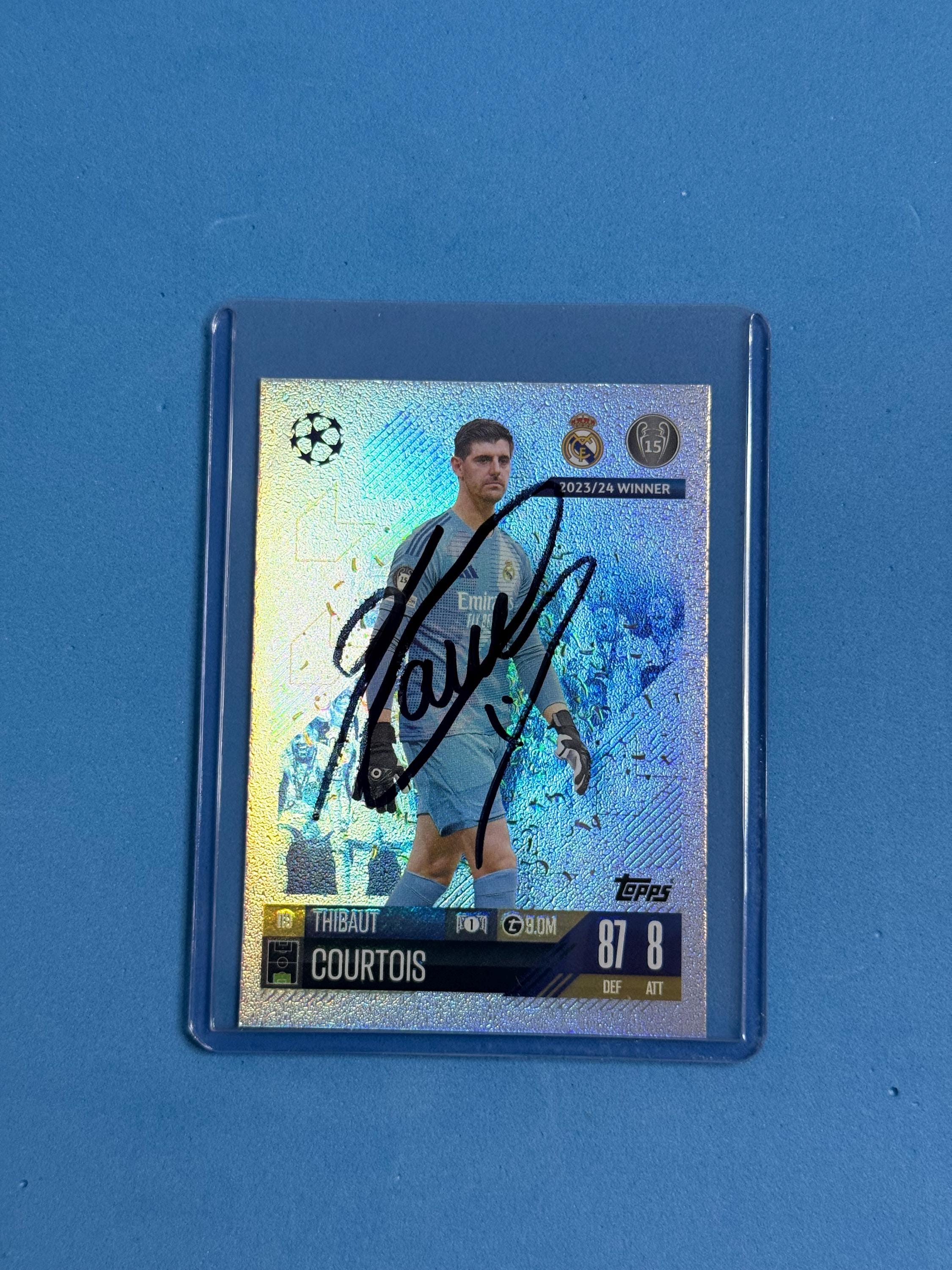Thibaut Courtois Signed Match Attax Card With COA - Etsy