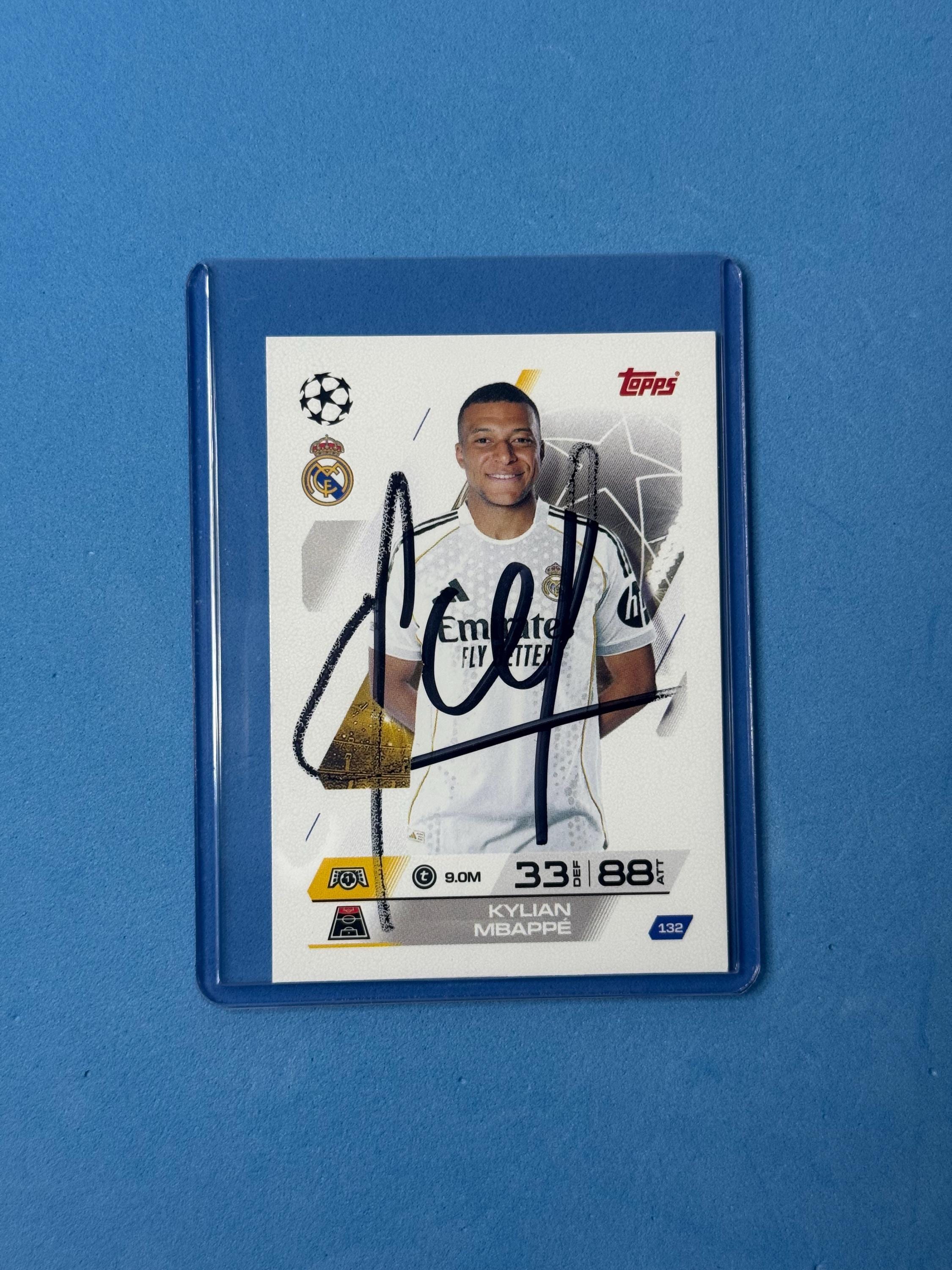 Kylian Mbappe Signed Card - Etsy