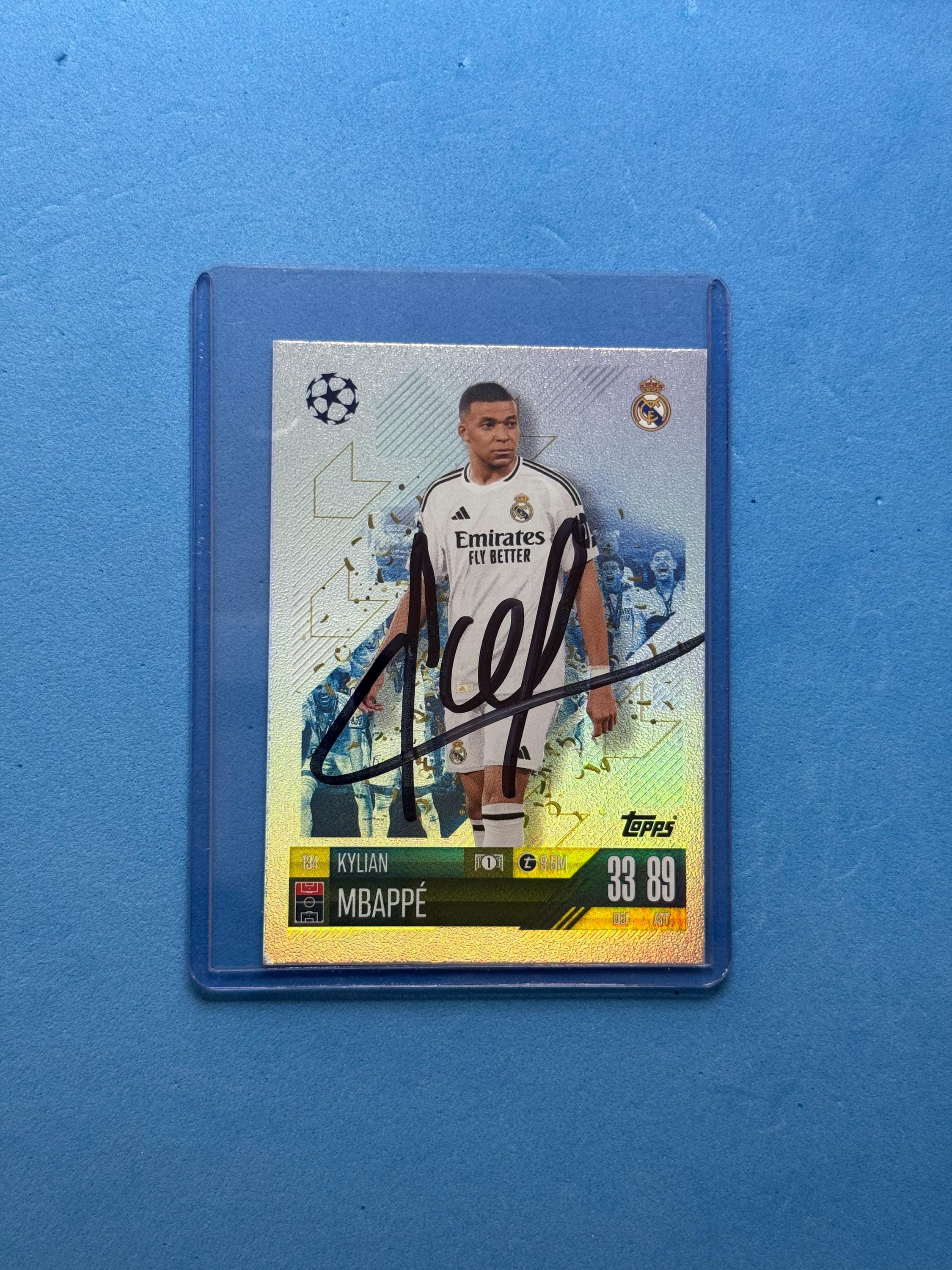 Kylian Mbappe Signed Match Attax Card With COA - Etsy