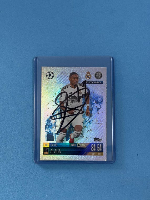 David Alaba Signed Match Attax Card With COA - Etsy