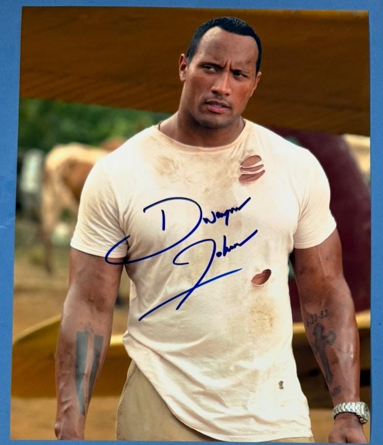 Dwayne johnson autograph - Etsy 日本