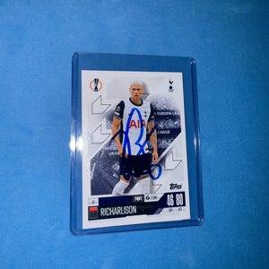 Richarlison signierte Match Attax Karte mit COA