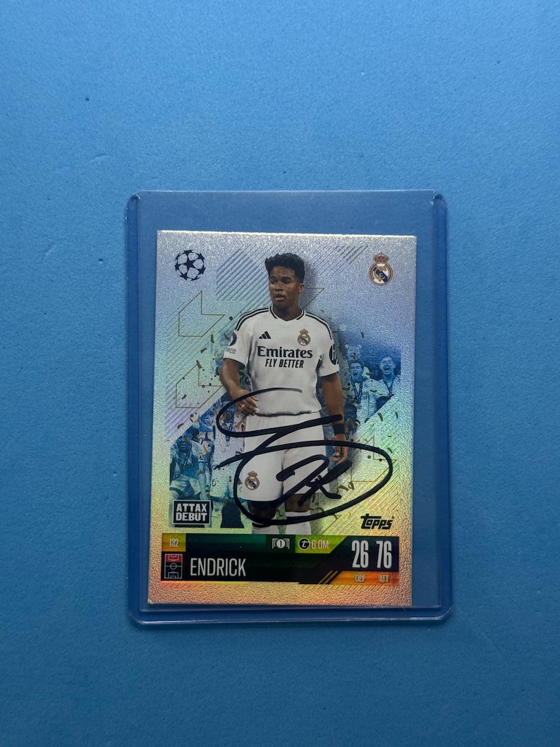 Endrick Signed Match Attax Card with COA image 1