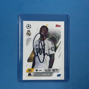 Vinicius Jr Signed Match Attax Card With COA - Etsy