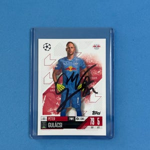 Peter Gulacsi signierte Match Attax Karte mit COA