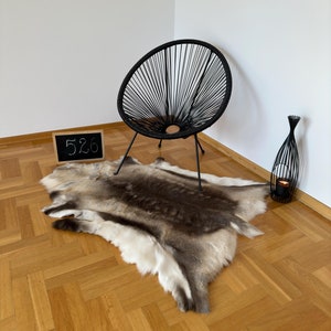 Reindeer Hide Exclusive Unique Giant Size 139 x 111 cm Reindeer Skin Scandinavian Style Reindeer Rug Rentierfell Peau de Renne Pelle renna