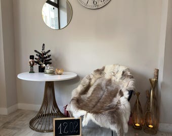Rare Reindeer Hide B Grade 123 x 120cm Authentic Nordic Decor Reindeer Skin Scandinavian Reindeer Rug Rentierfell Peau de Renne Pelle renna