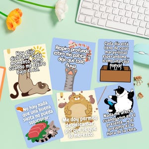 Positive Affirmation Cards with Cats, Motivational for Kids and Students, Self-Esteem, Self-Love, Daily Affirmation Jar