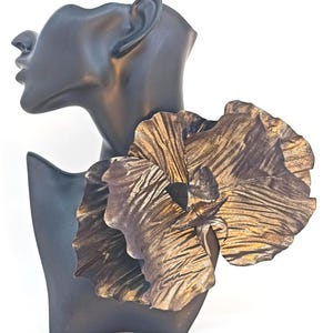 Oversized Fabric Flower Brooch - Unique Accessories for Plus Size Fashion