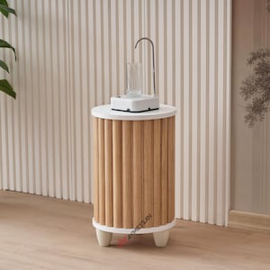 Holz Flaschenabdeckung und Ständer, Wasserflaschengehäuse, Wasserspender, Carboy-Fall, Glasballon, Demijohn-Fall, 5-Gallonen-Flaschenabdeckung mit Auslauf