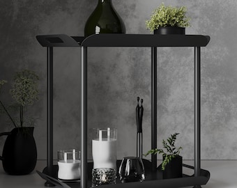 Metal 2-tier Organizer, Coffee Stand, Kitchen Shelf, Tabletop Utensil Shelf, Bathroom Organizer Shelf, Decorative Modern Style Shelf