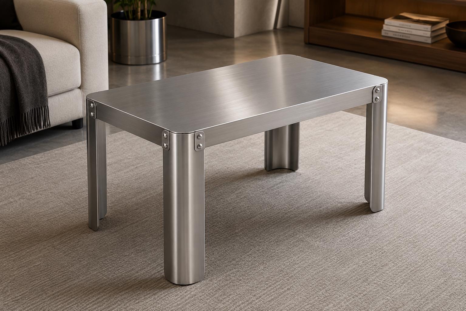 Stainless Steel Side Table - Etsy