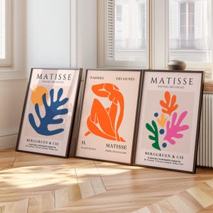 Impressão de Matisse Boho Arte de parede Henri Matisse Pôster Impressão de Matisse Conjunto de 3 pôsteres de Matisse Impressão de mercado de flores Download digital Impressão colorida