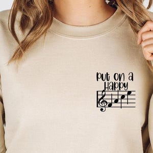 Sweatshirt muziekleraar, sweater pianoliefhebber zak, minimalistisch sweatshirt pianospeler, cadeau voor muziekliefhebbers, sweatshirt pianoliefhebber