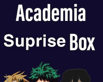Anime Hero Inspired box. Bakugo themed box. Candle and Perfume