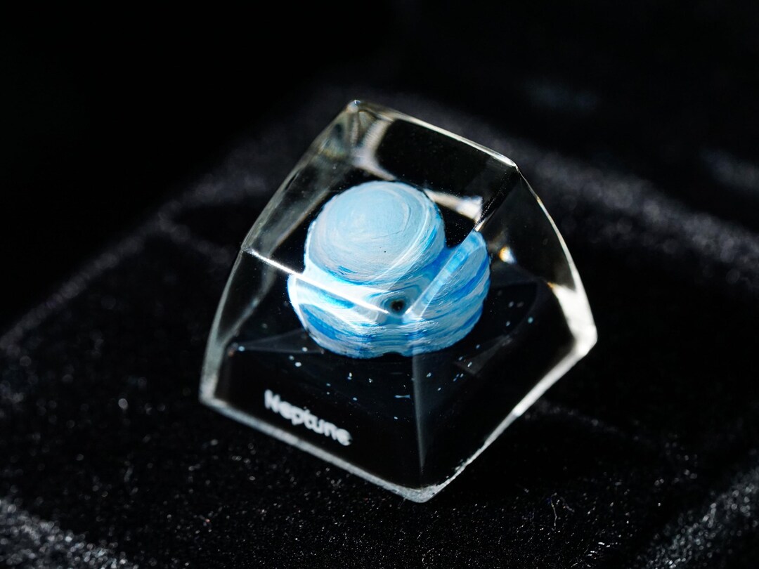 Solar System Keycap Set – Neptune in the Universe Artisan Resin Keycap ...